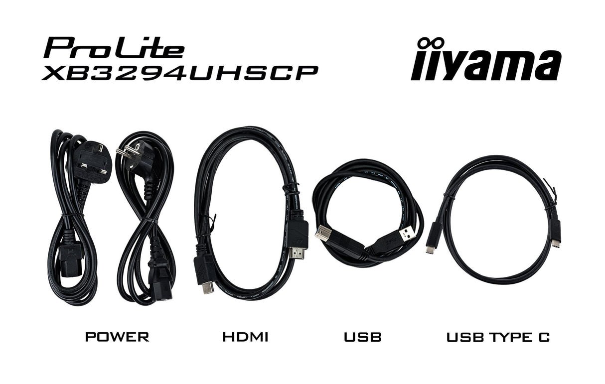 iiyama ProLite XB3294UHSCP-B1 computer monitor 80 cm (31.5") 3840 x 2160 pixels 4K Ultra HD Black