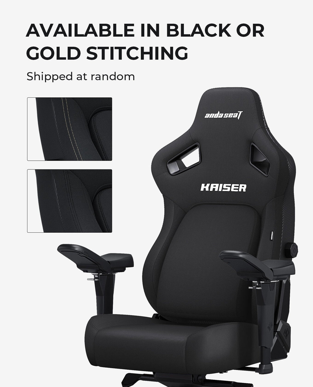 Anda Seat Kaiser 4 Series Premium Gaming armchair Padded seat Black