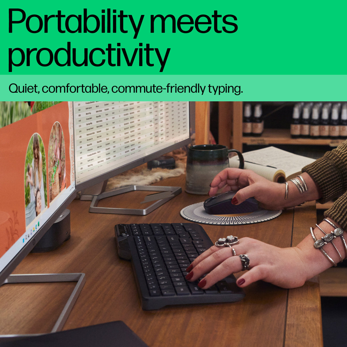 HP 475 Dual-Mode Wireless Keyboard