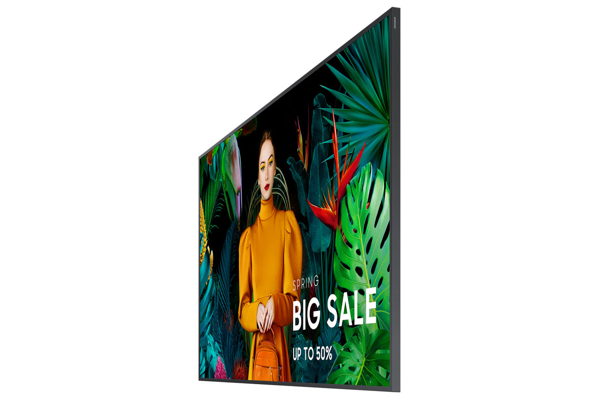 Samsung QH65C Digital signage flat panel 165.1 cm (65") LCD Wi-Fi 700 cd/m² 4K Ultra HD Black Tizen 24/7