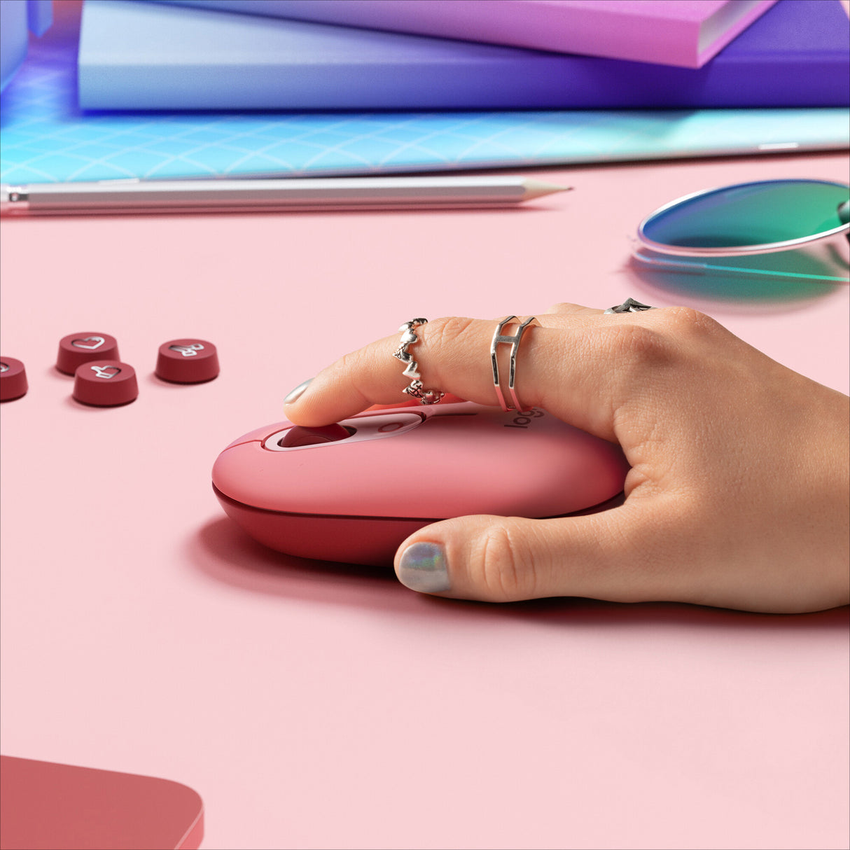 Logitech POP Mouse with emoji