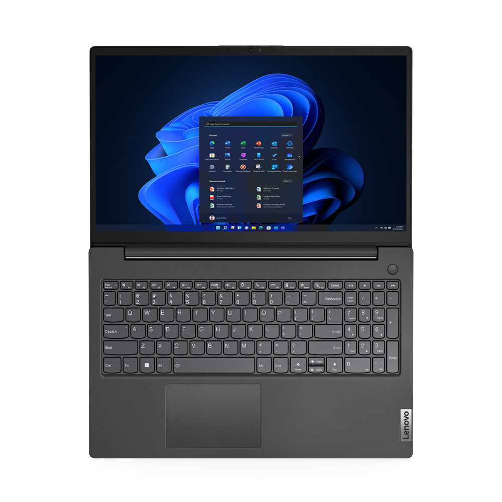 Lenovo V15 G4 ABP AMD Ryzen™ 5 7430U Laptop 39.6 cm (15.6") Full HD 8 GB DDR4-SDRAM 256 GB SSD Wi-Fi 6 (802.11ax) Windows 11 Pro UK English Black