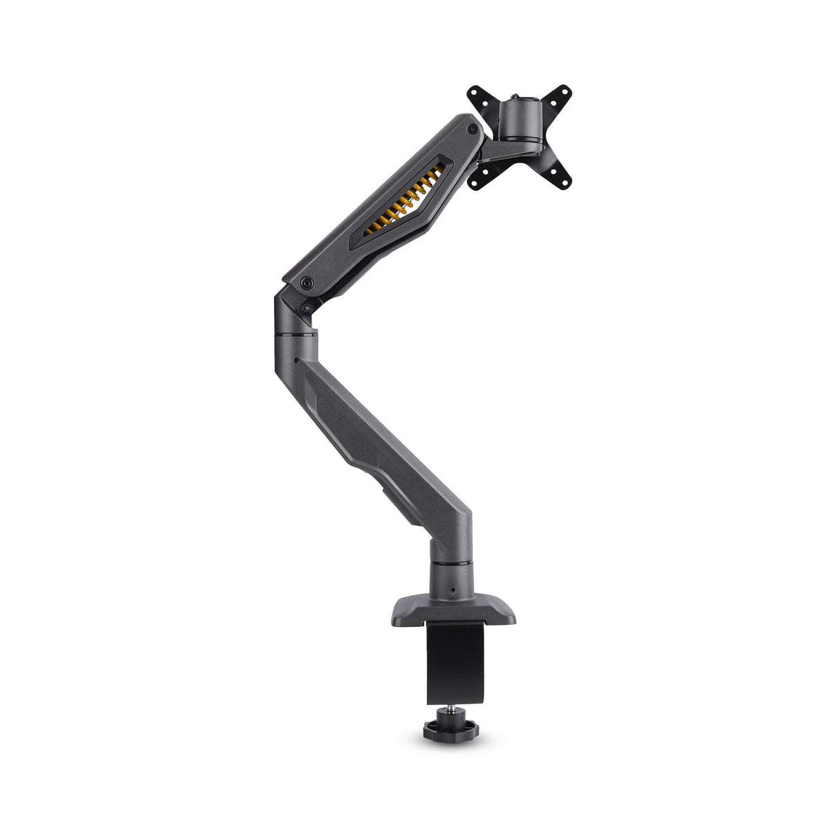 StarTech.com Desk Mount Monitor Arm, Up To 32" Display, Max 22lb/10kg, VESA 75x75/100x100, C-Clamp, Fully Articulating, Mechanical Spring, TAA-compliant