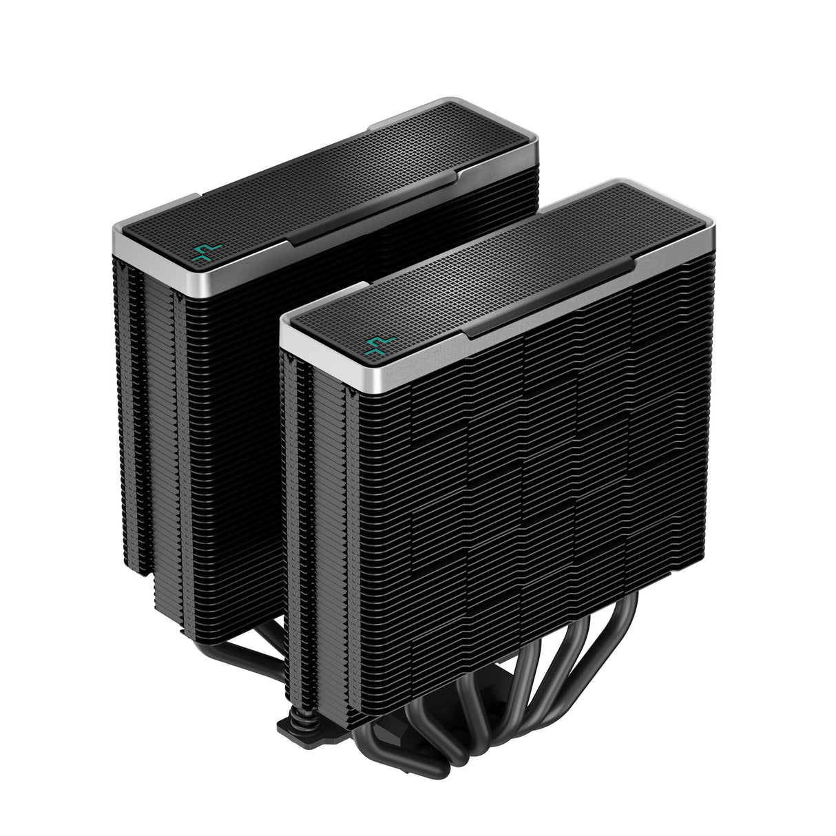 Refroidisseur de processeur DeepCool AK620 ZERO DARK, ventilateur 2x120 mm, 1850 tr/min, 68,99 CFM, PWM, ailettes en aluminium, caloducs en cuivre, Intel/AMD