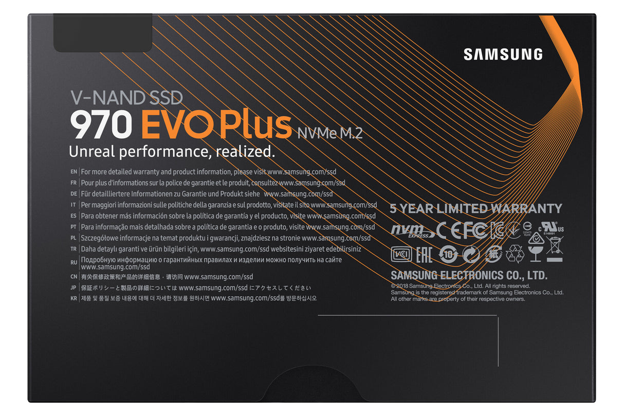 Disque SSD M.2 PCIe NVMe Samsung 970 EVO PLUS 500 Go