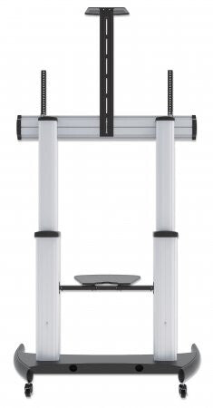 Manhattan Trolley Mount Stand for TV & Monitors, For screens: 60" to 100",VESA compatibility:all between 200x200 to 800x600mm -check the dimensions of the four mounting holes on back of screen to ensure it fits,Max 100kg,Height adjustable 1200 to 1685mm,L