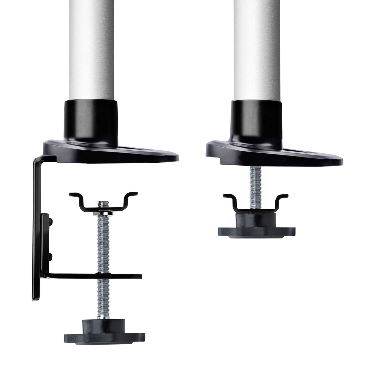 StarTech.com Monitor Desk Mount For 27in 16:9 or 30in 21:9 Ultrawide Screens, VESA 75x75/100x100, Tool-Less Arm Adjustments, C-Clamp/Grommet, Spring-Assisted Arm