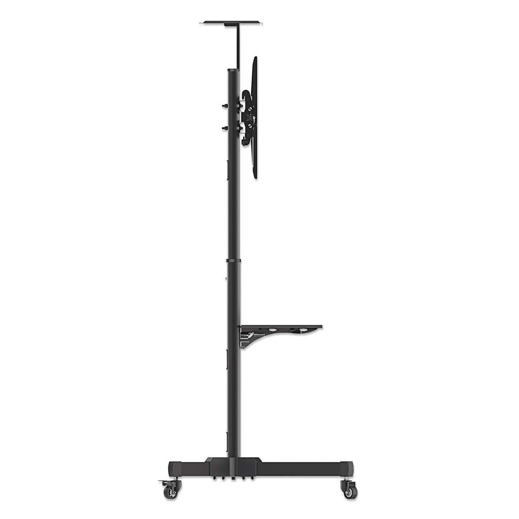 Manhattan Trolley Mount Stand for TV & Monitors, For screens 37" to 65", VESA compatability: all between 200x200 to 600x400mm - check the dimensions of the four mounting holes on back of screen to ensure it fits, Max 40kg, Black, LFD, Bracket, Lifetime Wa
