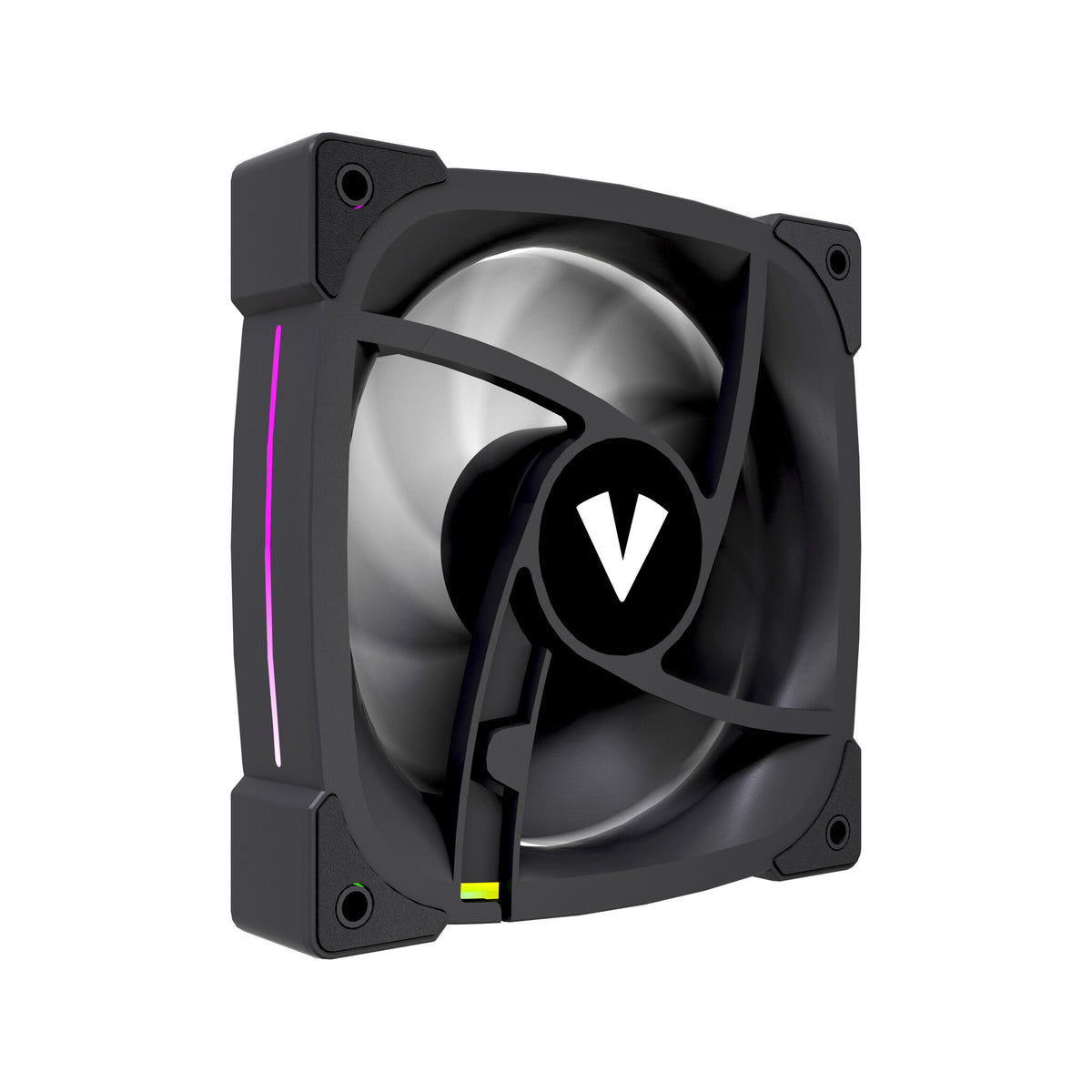 VIDA Stealth 120mm ARGB PWM Case Fan, Hydraulic Bearing, Outer Ring Lighting, 600-1500 RPM, Black Computer case 12 cm 1 pc(s)