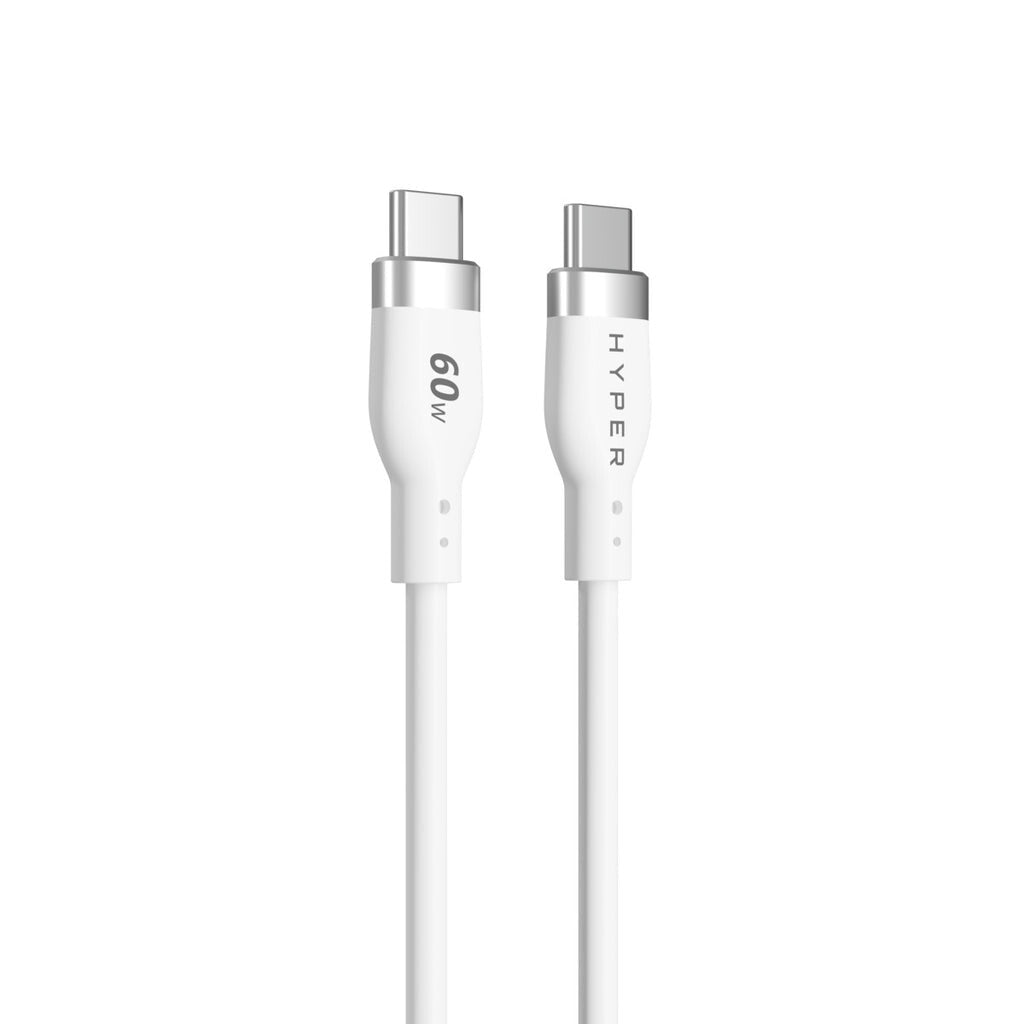 HYPER HyperJuice USB cable USB 2.0 1.5 m USB C 60 W White