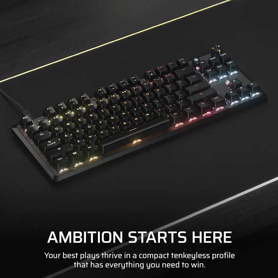 Corsair K70 CORE TKL keyboard Gaming USB QWERTY UK English Black
