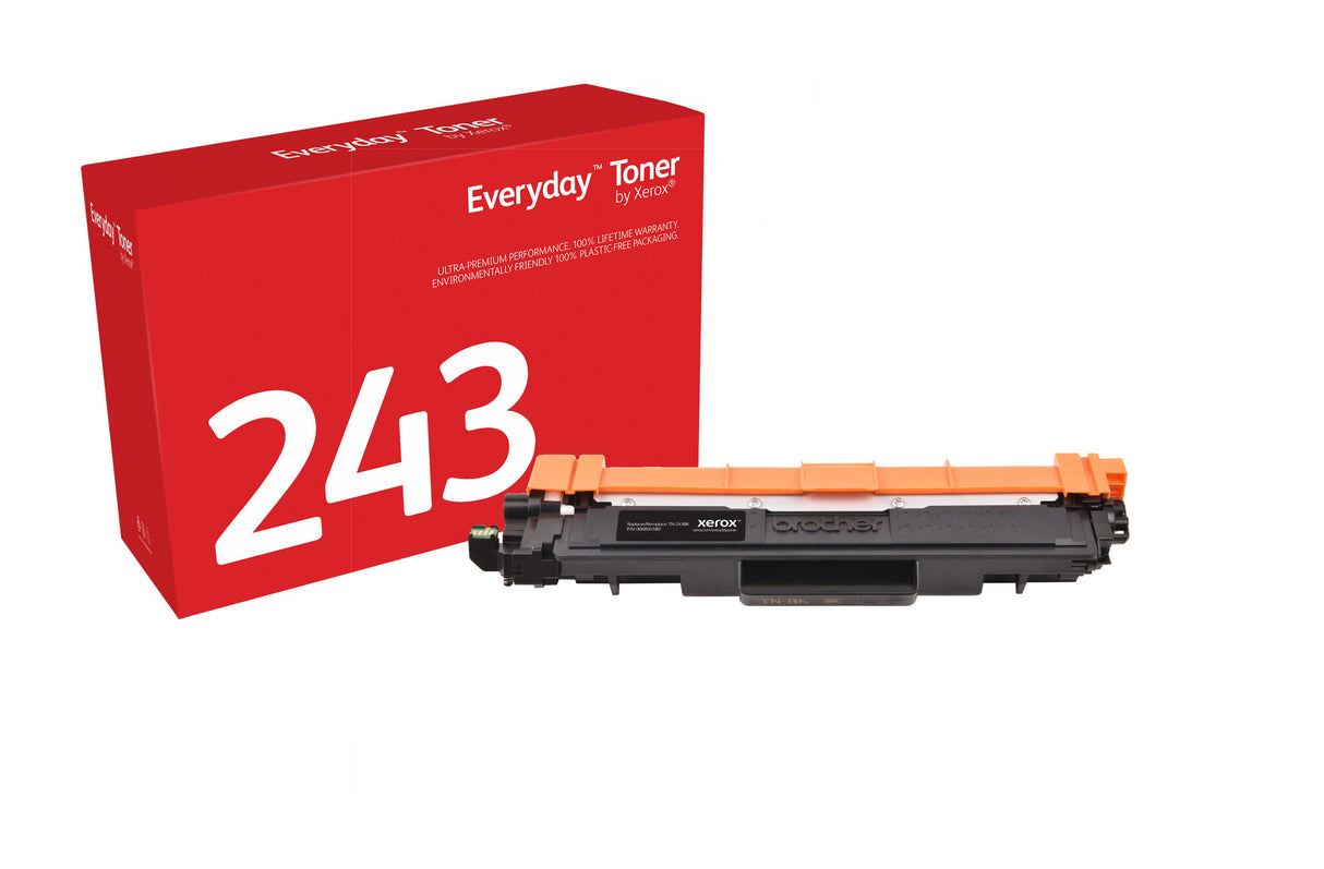 Everyday™ Black Toner by Xerox compatible with Brother TN-243BK, High capacity