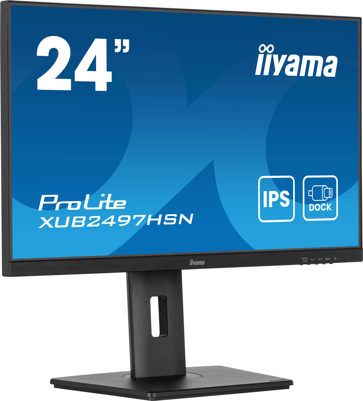 iiyama ProLite 24" IPS technology panel with USB-C dock and RJ45 (LAN)