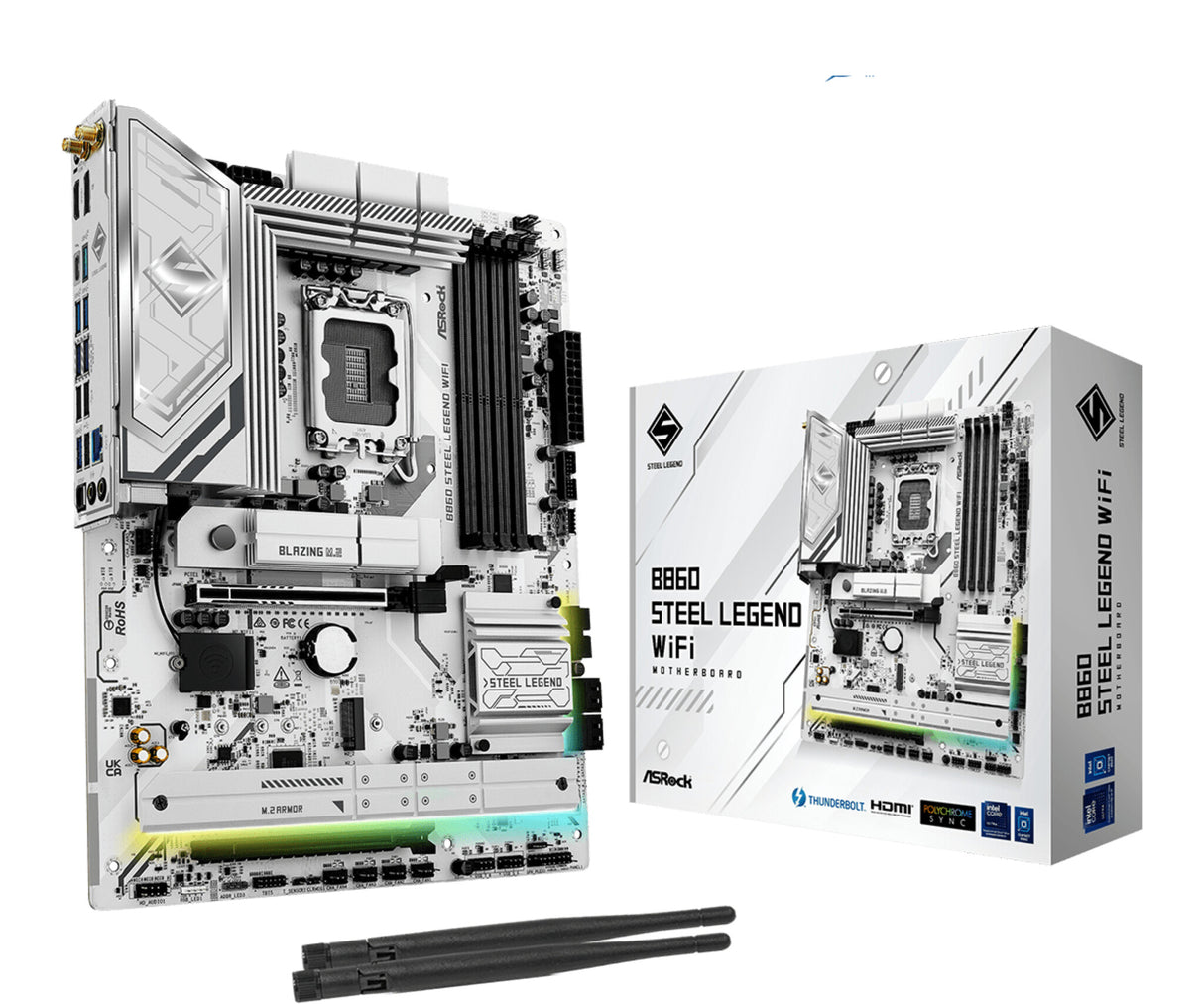 Asrock B860 Steel Legend WiFi Intel B860 LGA 1851 (Socket V1) ATX
