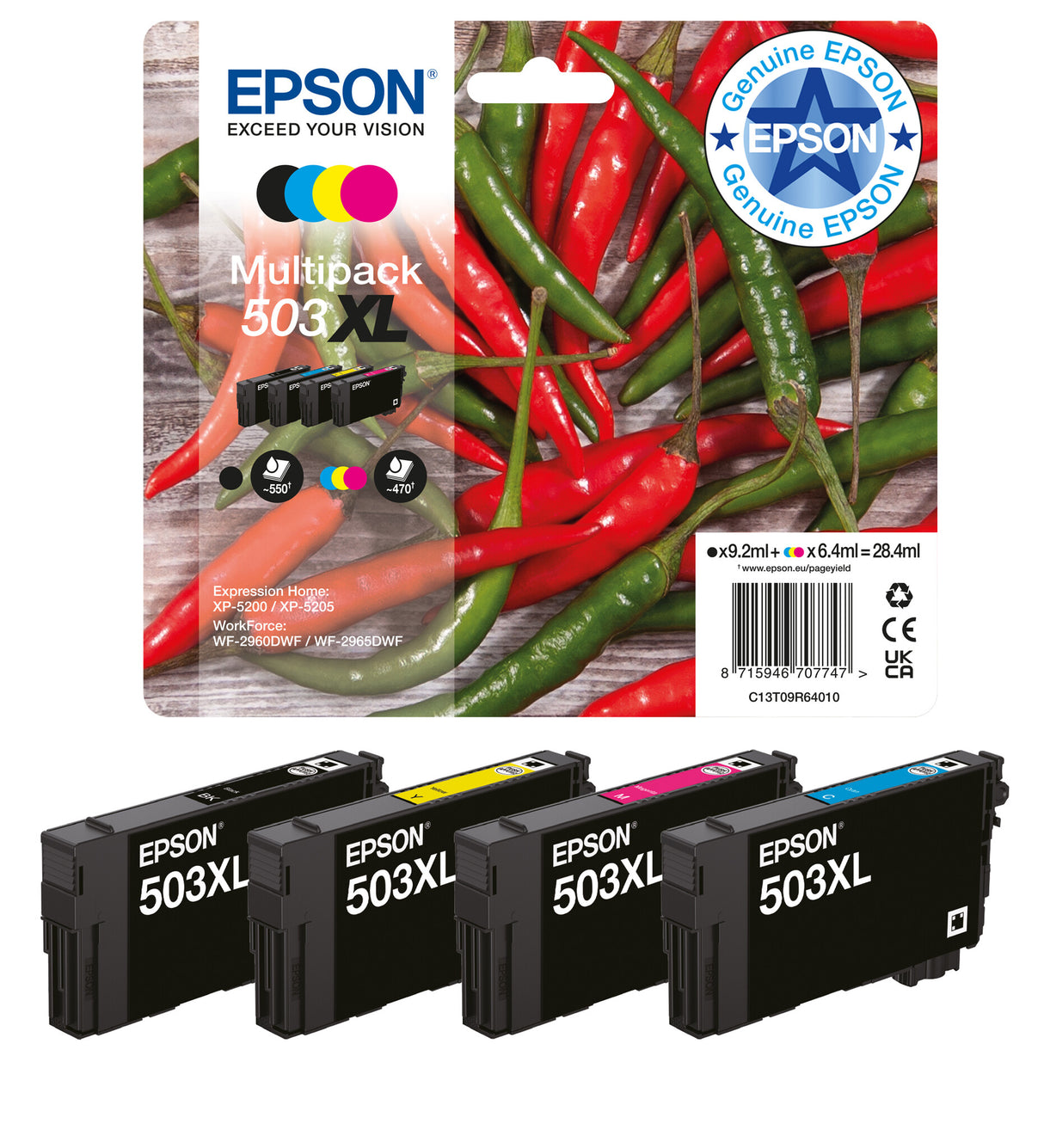 Epson Singlepack Cyan 503 Ink