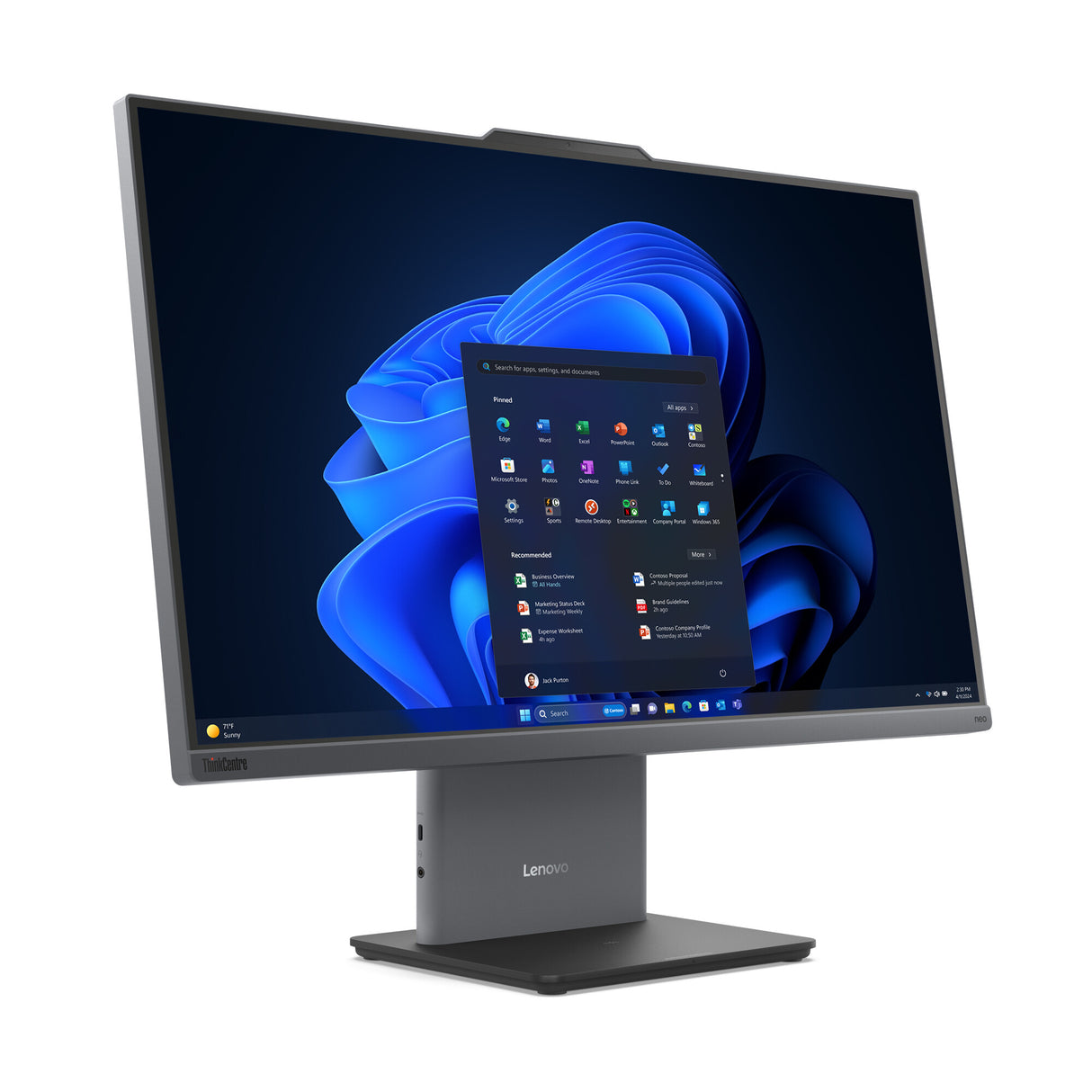 Lenovo ThinkCentre neo 50a 27 Gen 5 Intel Core 5 210H 68.6 cm (27") 1920 x 1080 pixels All-in-One PC 16 GB DDR5-SDRAM 512 GB SSD Windows 11 Pro Wi-Fi 6 (802.11ax) Grey