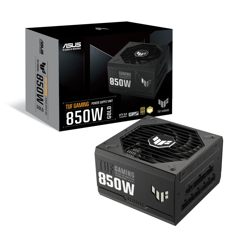 Fuente de alimentación Asus TUF Gaming Gold de 850 W, totalmente modular, 80+ Gold, ventilador con doble rodamiento de bolas, ATX 3.0, PCIe 5.0
