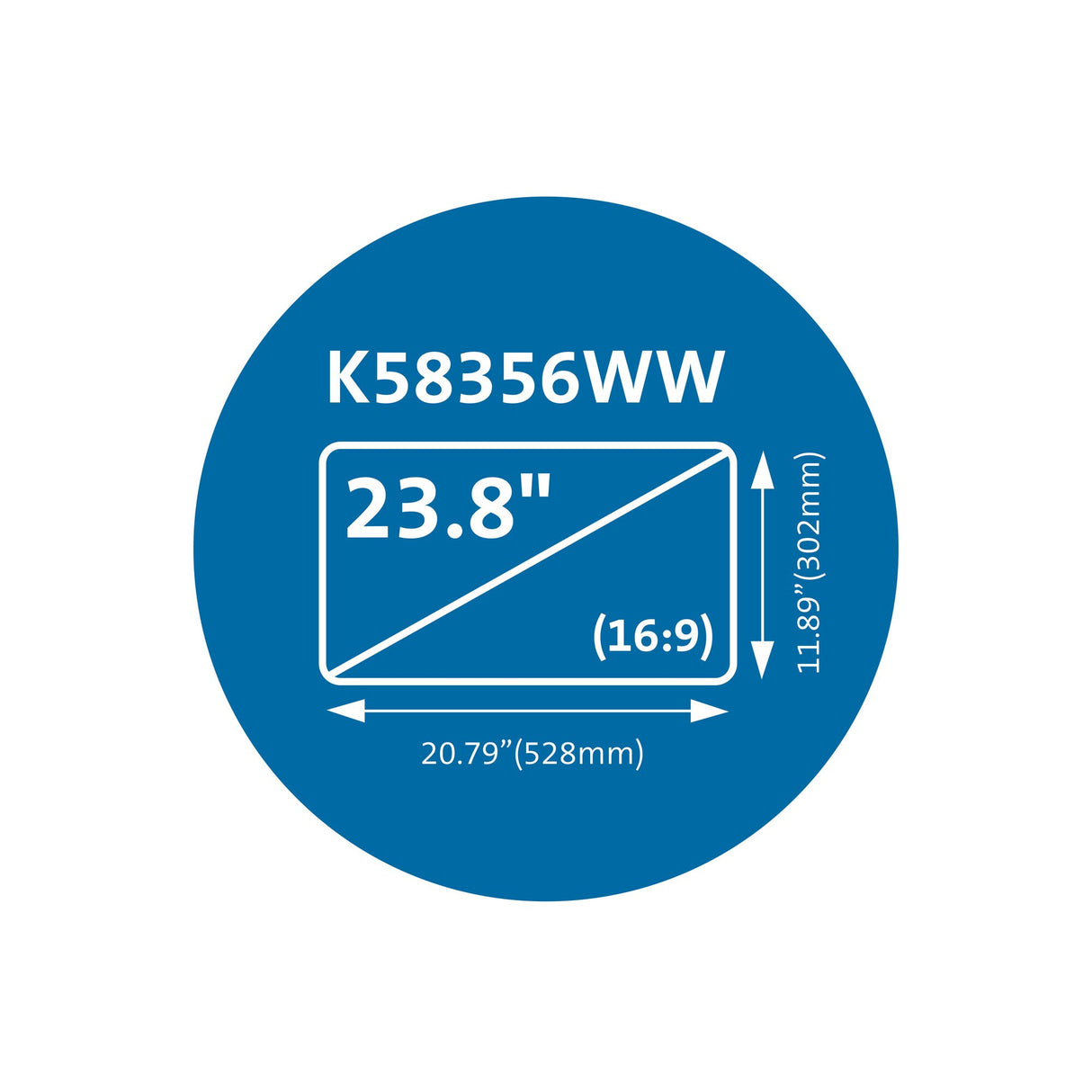 Kensington MagPro Magnetic Privacy Screen Filter for Monitors 23.8” (16:9)