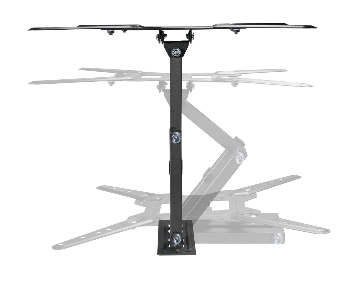 Manhattan Wall Mount for TV & Monitors (Full Motion), For screens 32" to 55", VESA compatability: all between 100x100mm and 400x400mm - check the dimensions of the four mounting holes on back of screen to ensure it fits, Max 30kg, Black, Bracket