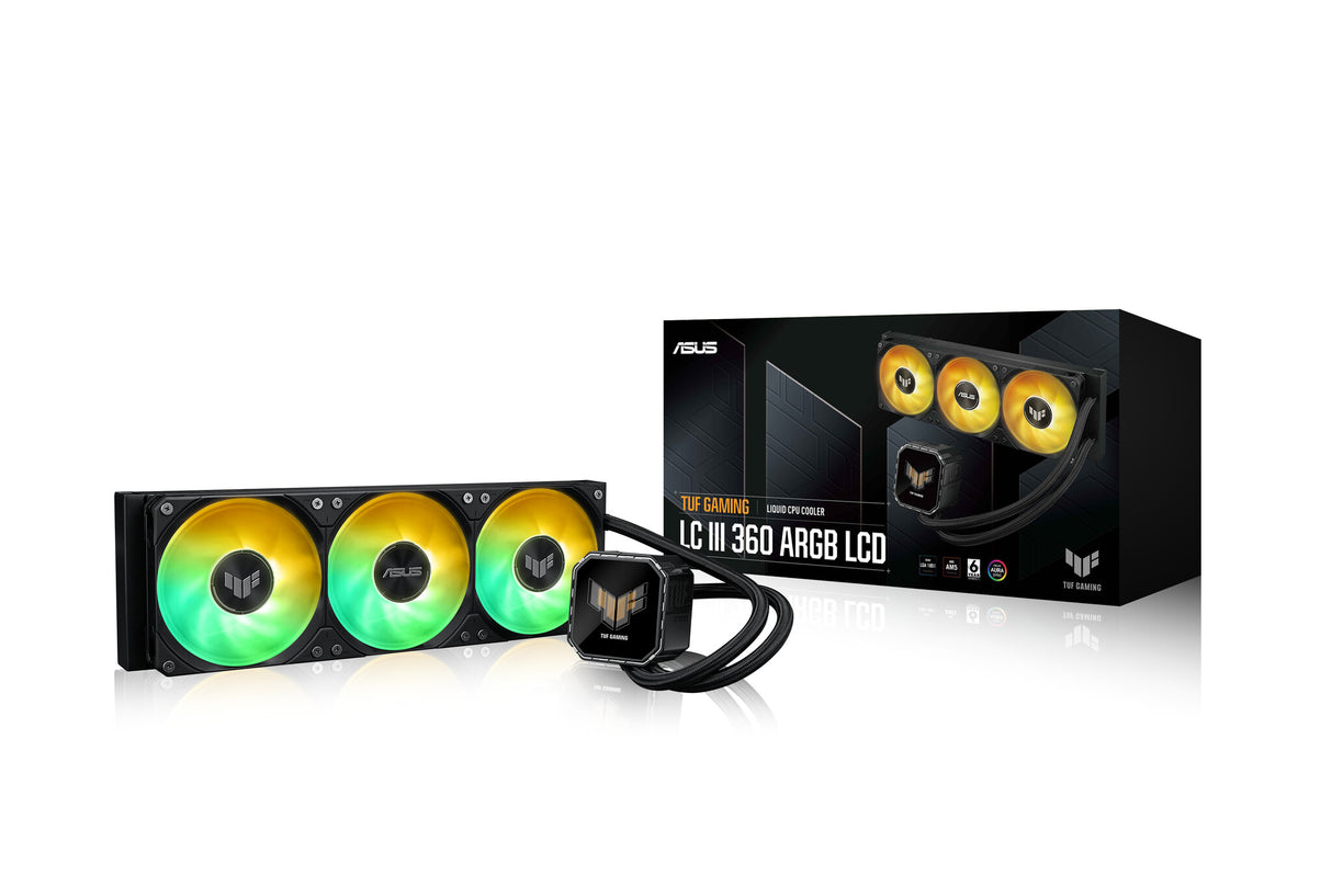 ASUS TUF Gaming LC III 360 ARGB LCD Processor All-in-one liquid cooler 12 cm Black 1 pc(s)