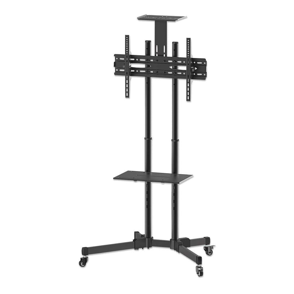 Manhattan Trolley Mount Stand for TV & Monitors, For screens 37" to 65", VESA compatability: all between 200x200 to 600x400mm - check the dimensions of the four mounting holes on back of screen to ensure it fits, Max 40kg, Black, LFD, Bracket, Lifetime Wa