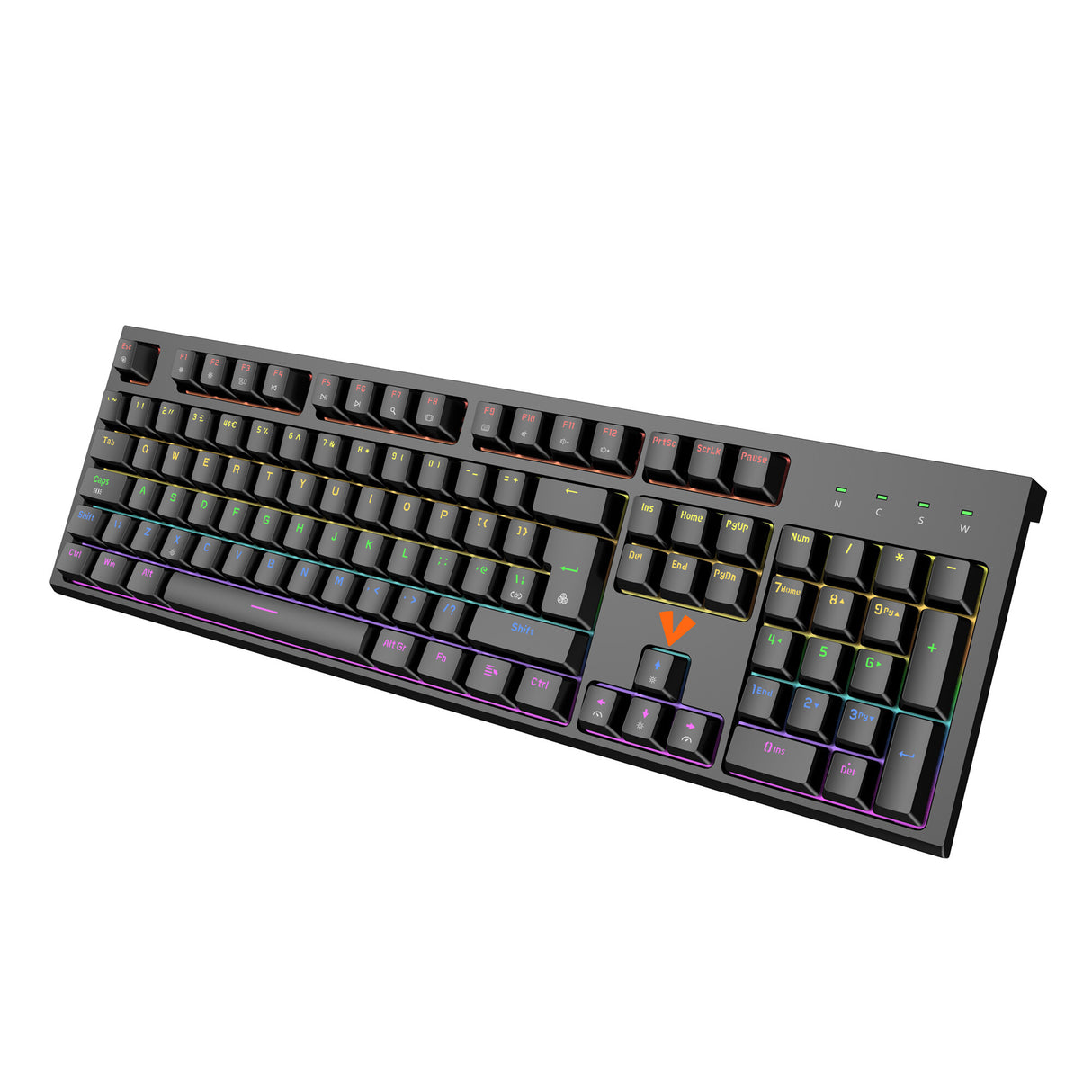 VIDA MAGNA MAGNETIC USB RGB keyboard Gaming QWERTY UK English Black