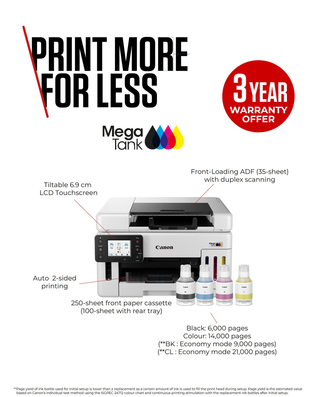 Canon MAXIFY GX6550 Inkjet A4 600 x 1200 DPI Wi-Fi
