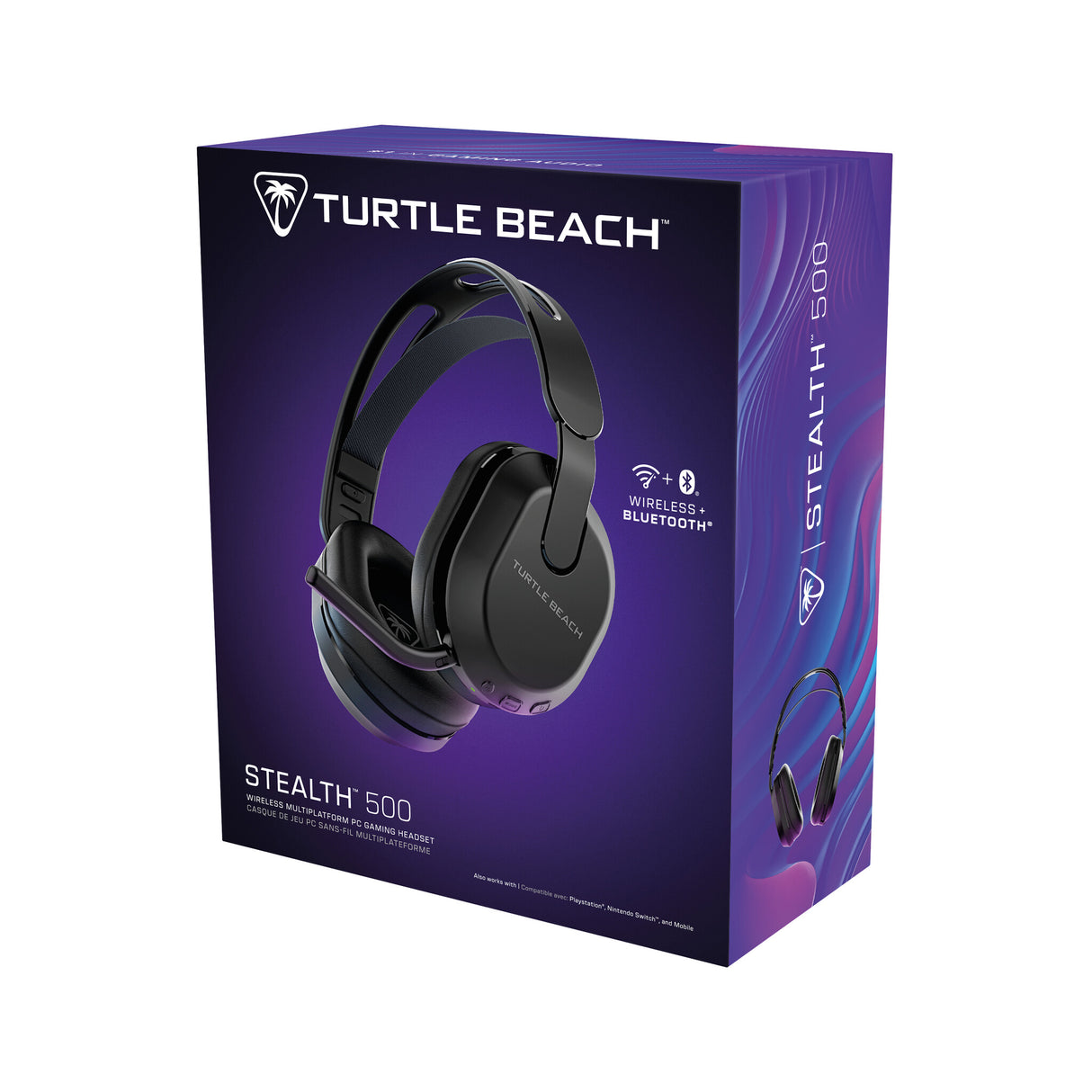 Turtle Beach Stealth 500 Black PC Wireless Gaming Headset with up to 40hr Battery and Bluetooth for PC, PS5, PS4 and Mobile