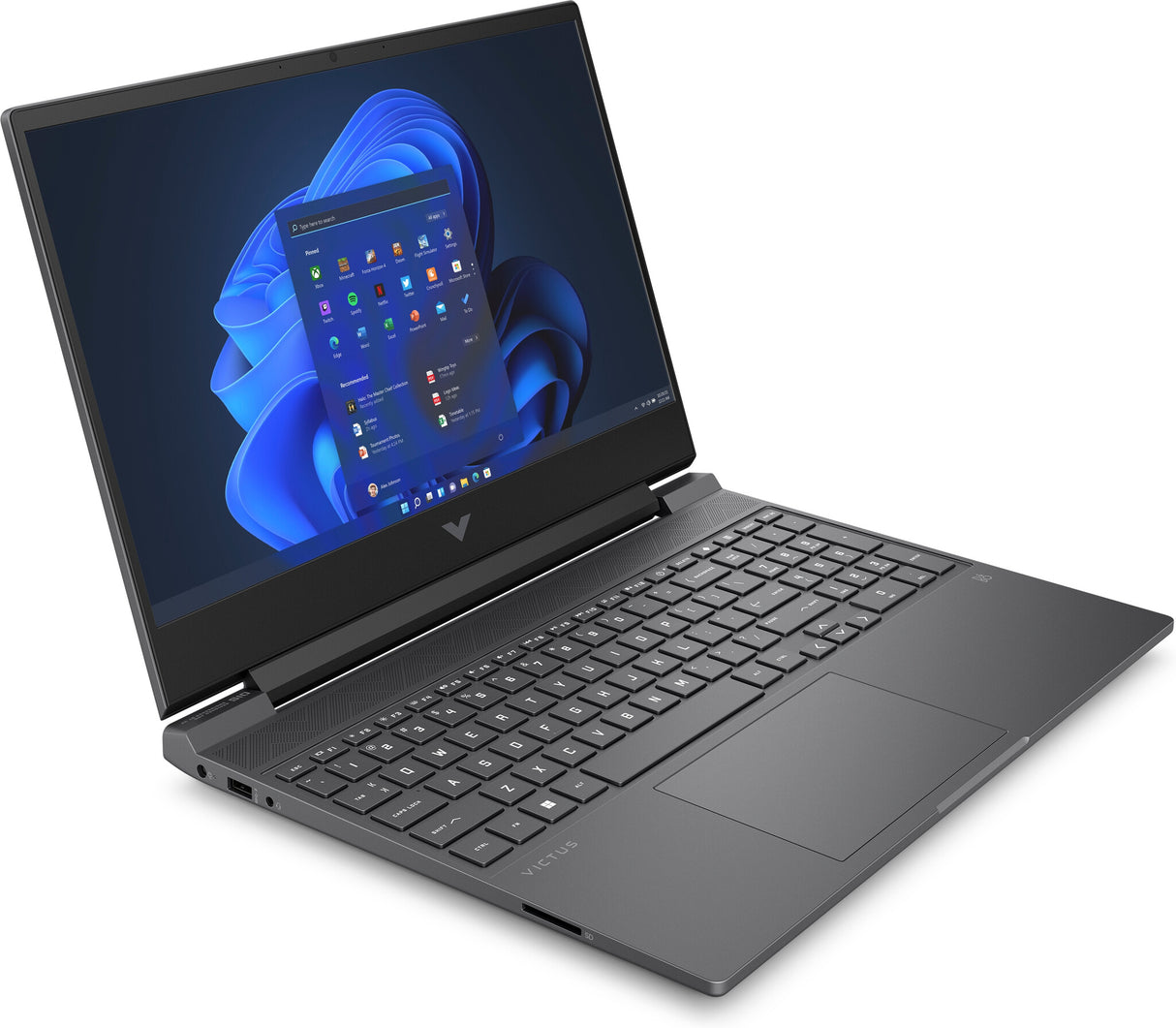 HP Victus Gaming Victus 15-fb1001na AMD Ryzen™ 5 7535HS Laptop 39.6 cm (15.6") Full HD 8 GB DDR5-SDRAM 512 GB SSD NVIDIA GeForce RTX 2050 Wi-Fi 6 (802.11ax) Windows 11 Home Black