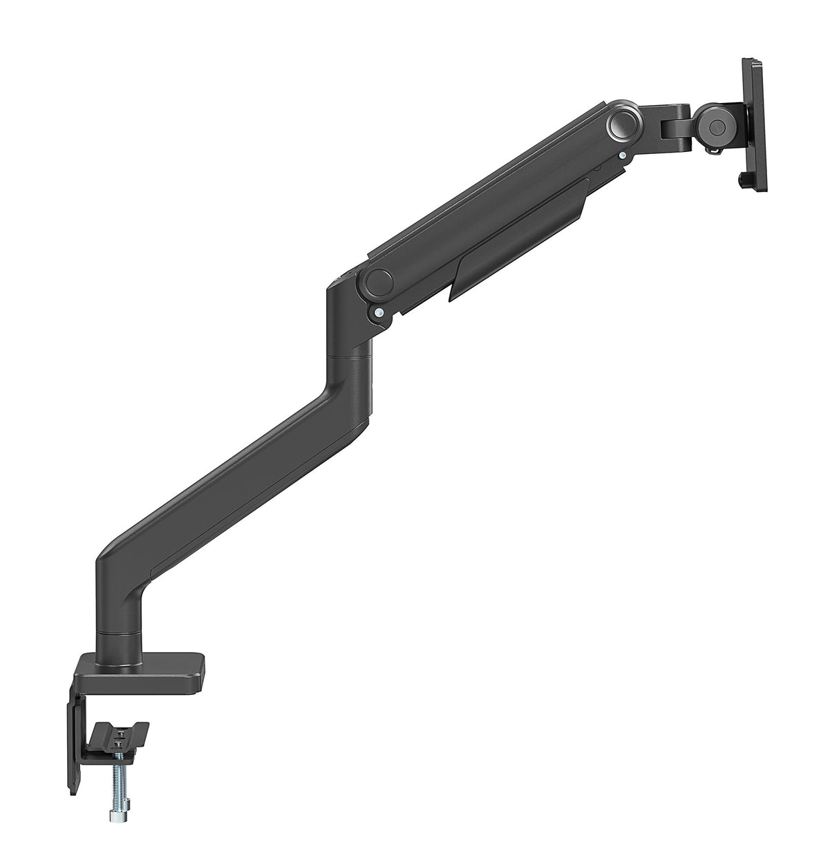 Manhattan Desk Mount for TV & Monitors (Full Motion Spring),For screens 13" to 42",C-Clamp or Grommet Assembly,VESA compatability:all between 75x75mm and 200x200mm -check the dimensions of the four mounting holes on back of screen to ensure it fits,Max 20