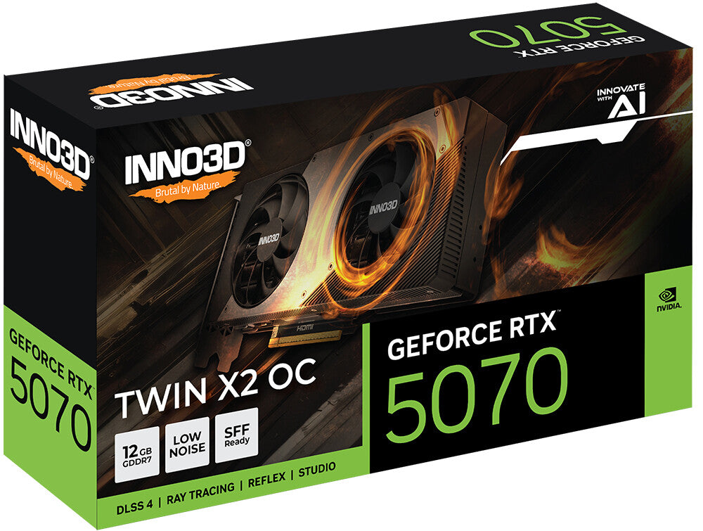 INNO3D GeForce RTX 5070 TWIN X2 OC NVIDIA 12 GB GDDR7