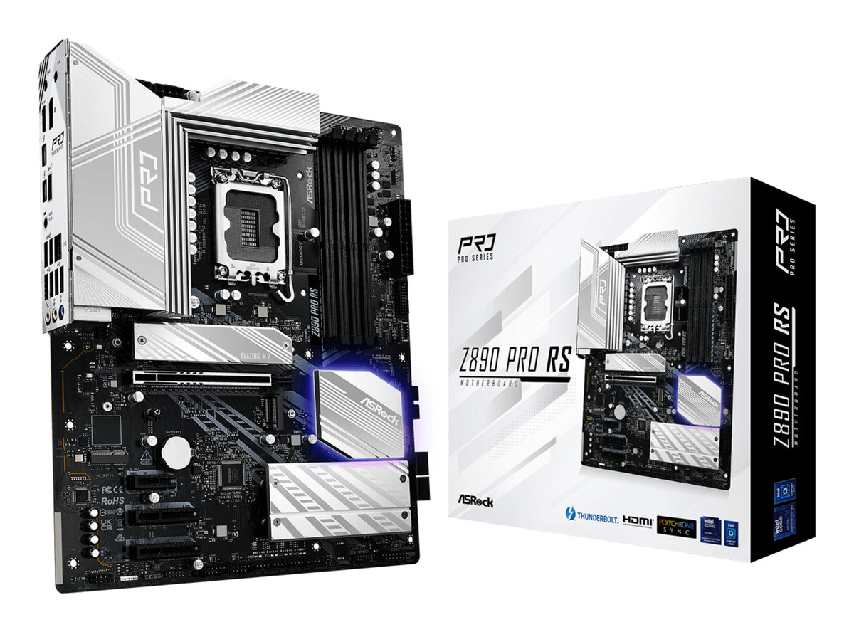 Asrock Z890 Pro RS Intel Z890 LGA 1851 (Socket V1) ATX