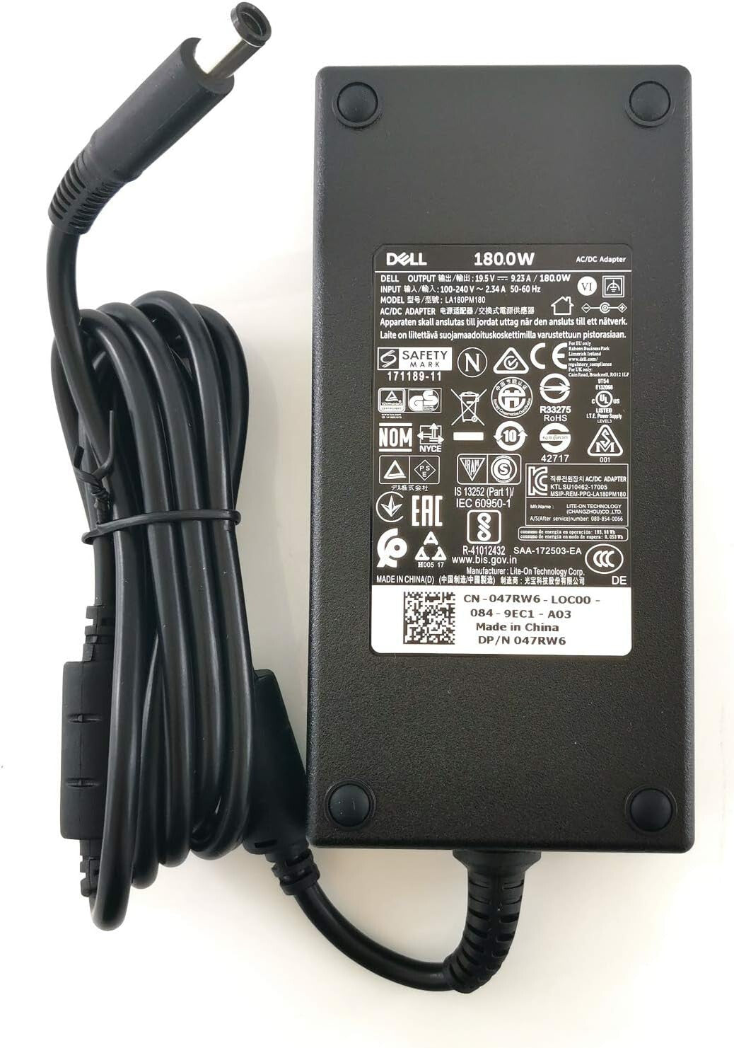 DELL 180W AC power adapter/inverter Indoor Black