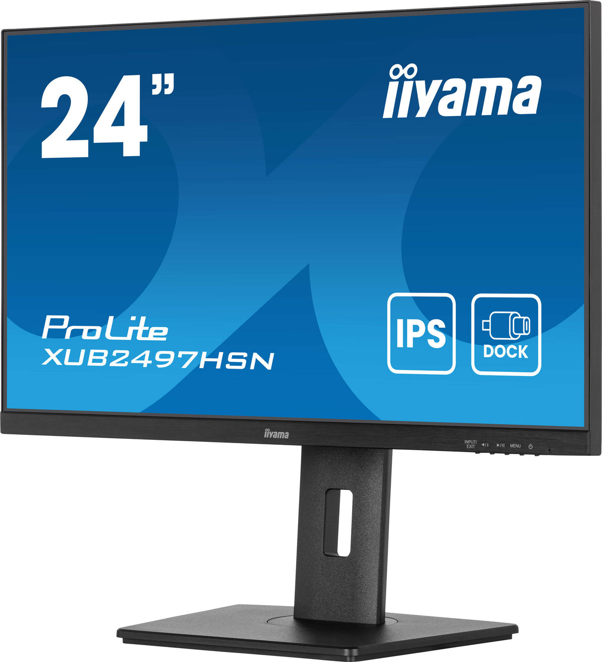 iiyama ProLite 24" IPS technology panel with USB-C dock and RJ45 (LAN)