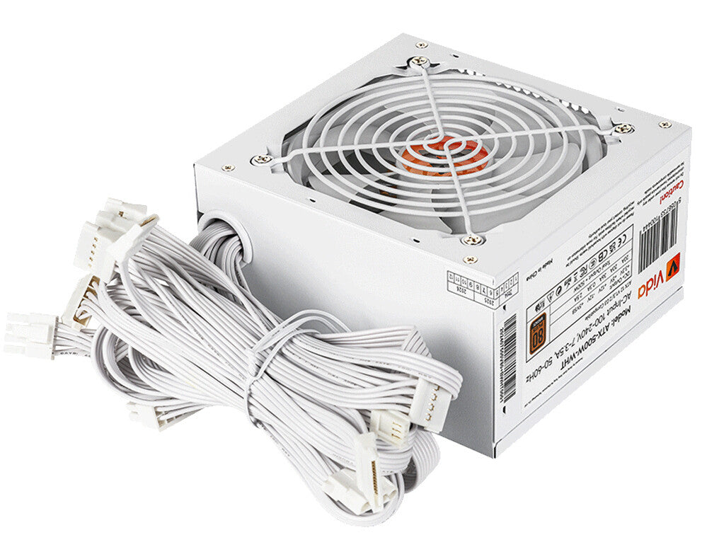 VIDA ATX-500W-WHT power supply unit 20+4 pin ATX White