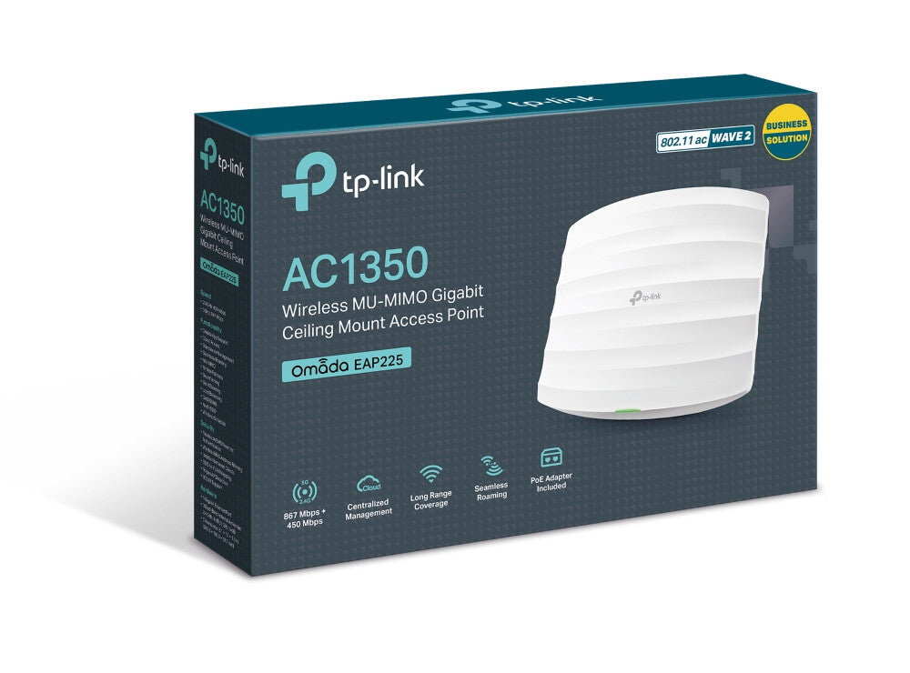 TP-Link Omada EAP225 1350 Mbit/s White Power over Ethernet (PoE)