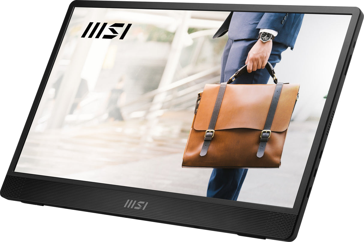MSI PRO MP161 E2U portable TV/monitor Portable monitor Black 39.6 cm (15.6") LED 1920 x 1080 pixels