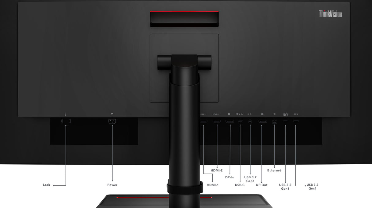 Lenovo ThinkVision P34w-20 computer monitor 86.7 cm (34.1") 3440 x 1440 pixels Wide Quad HD LED Black