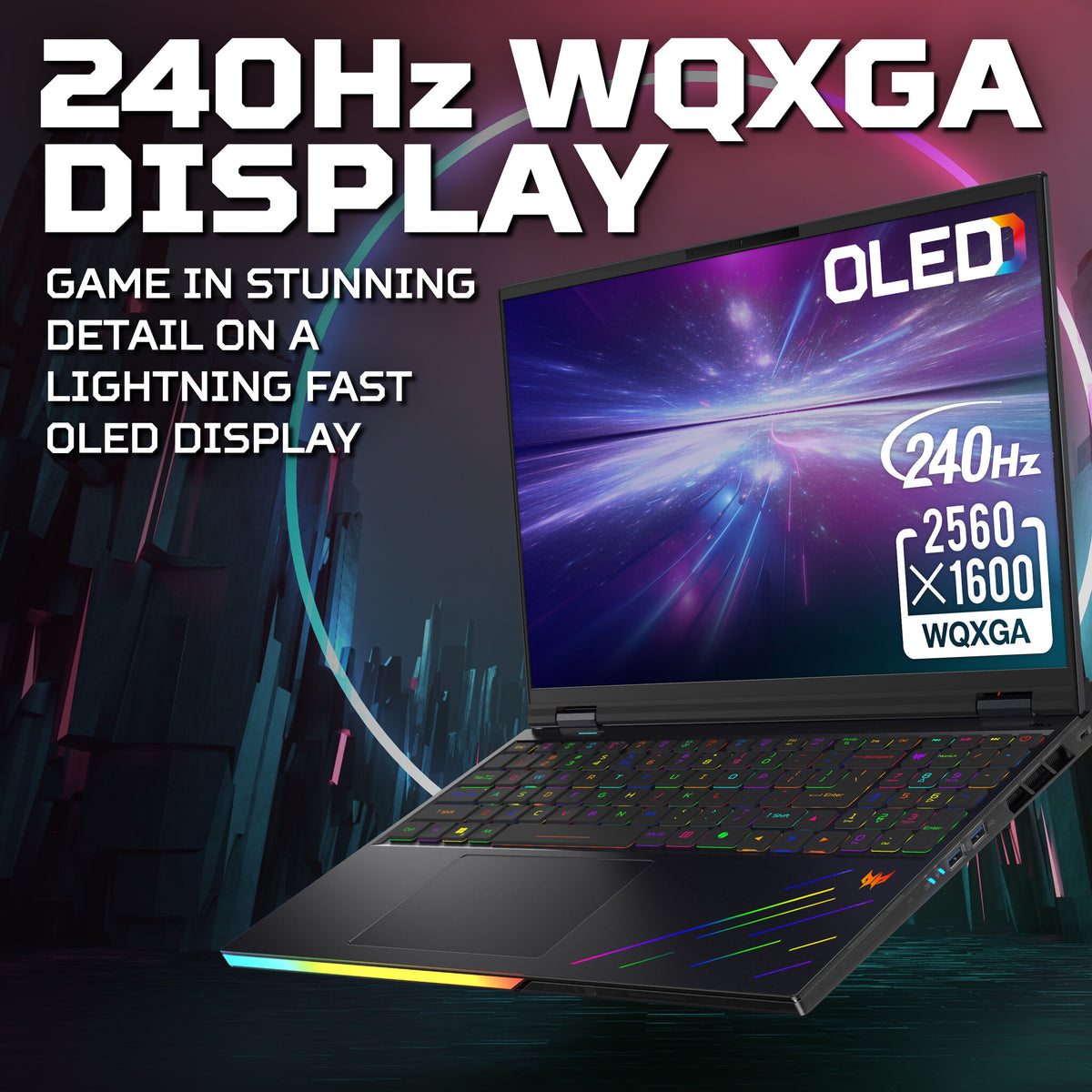Acer Predator Helios 16 AI (PH16-73) Intel Ultra 9, 64GB, 1TB SSD, RTX5090, 16" WQXGA, Windows 11 Gaming Laptop