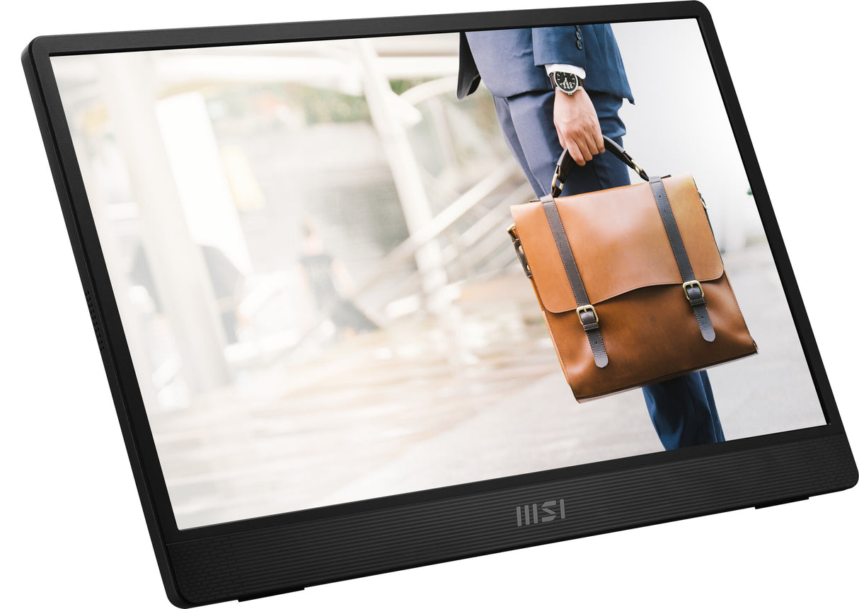 MSI PRO MP161 E2U portable TV/monitor Portable monitor Black 39.6 cm (15.6") LED 1920 x 1080 pixels