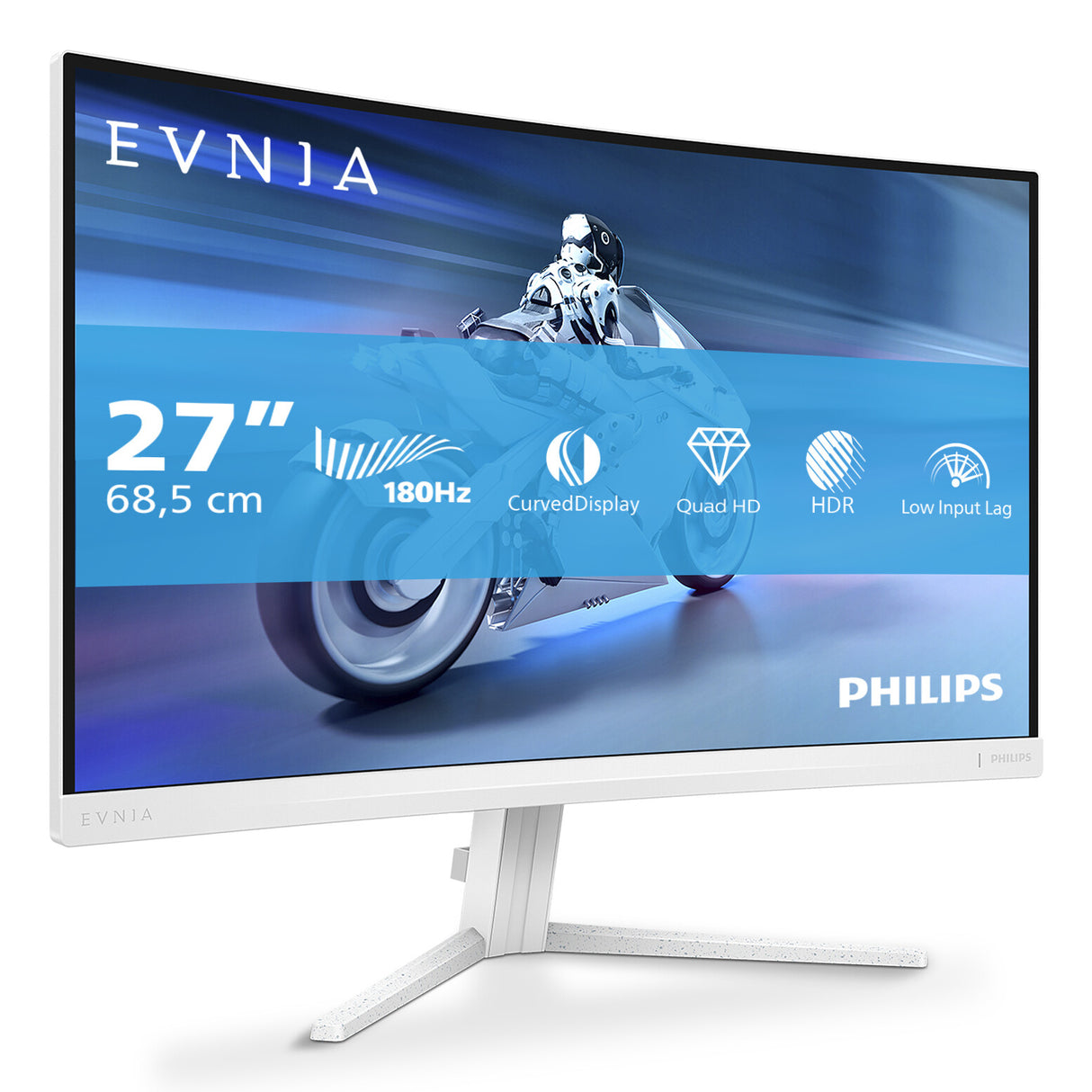 Philips Evnia 5000 27M2C5501/00 computer monitor 68.6 cm (27") 2560 x 1440 pixels Quad HD LCD White