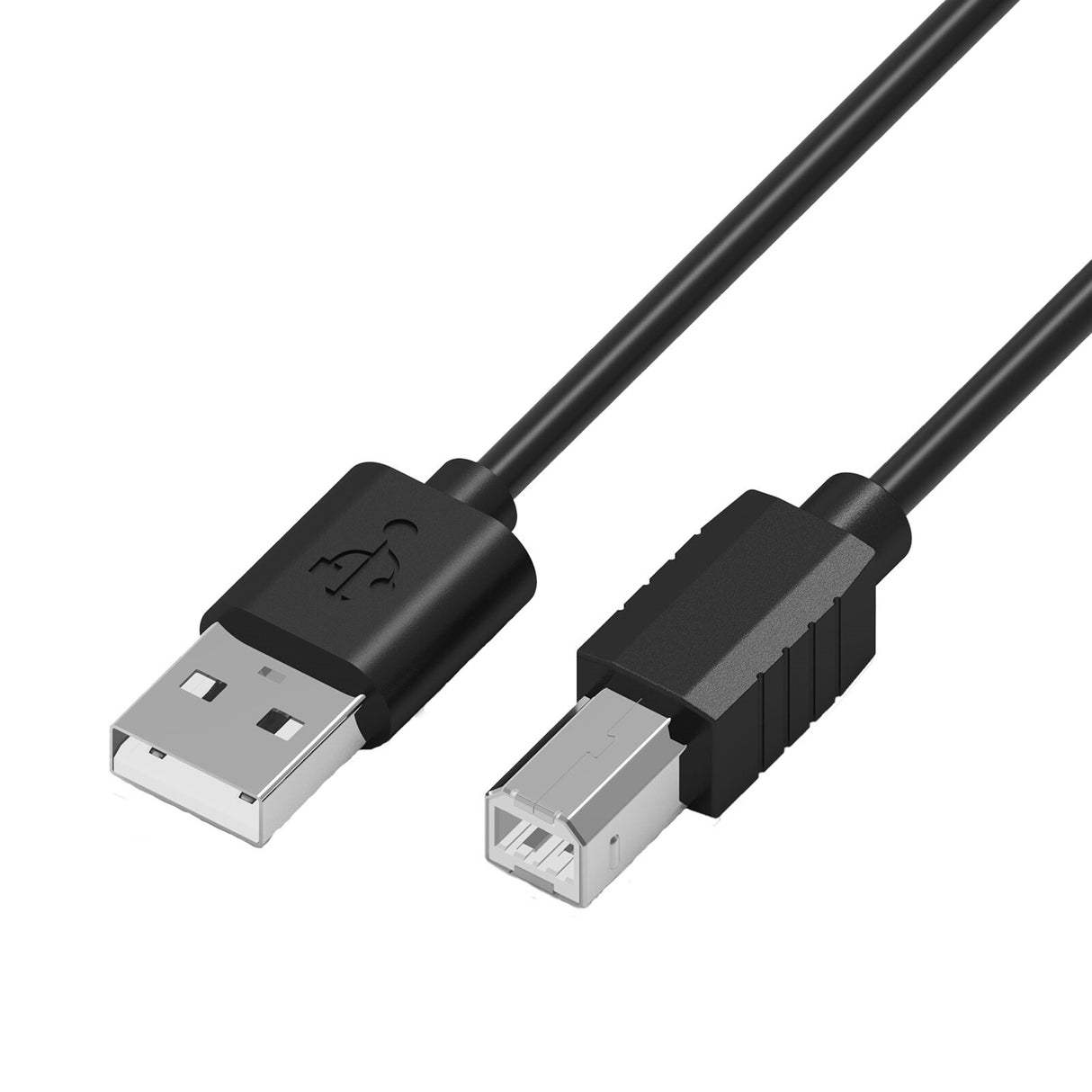 PREVO USBA-USBB-2M USB cable USB 2.0 0.48 Gbit/s Black