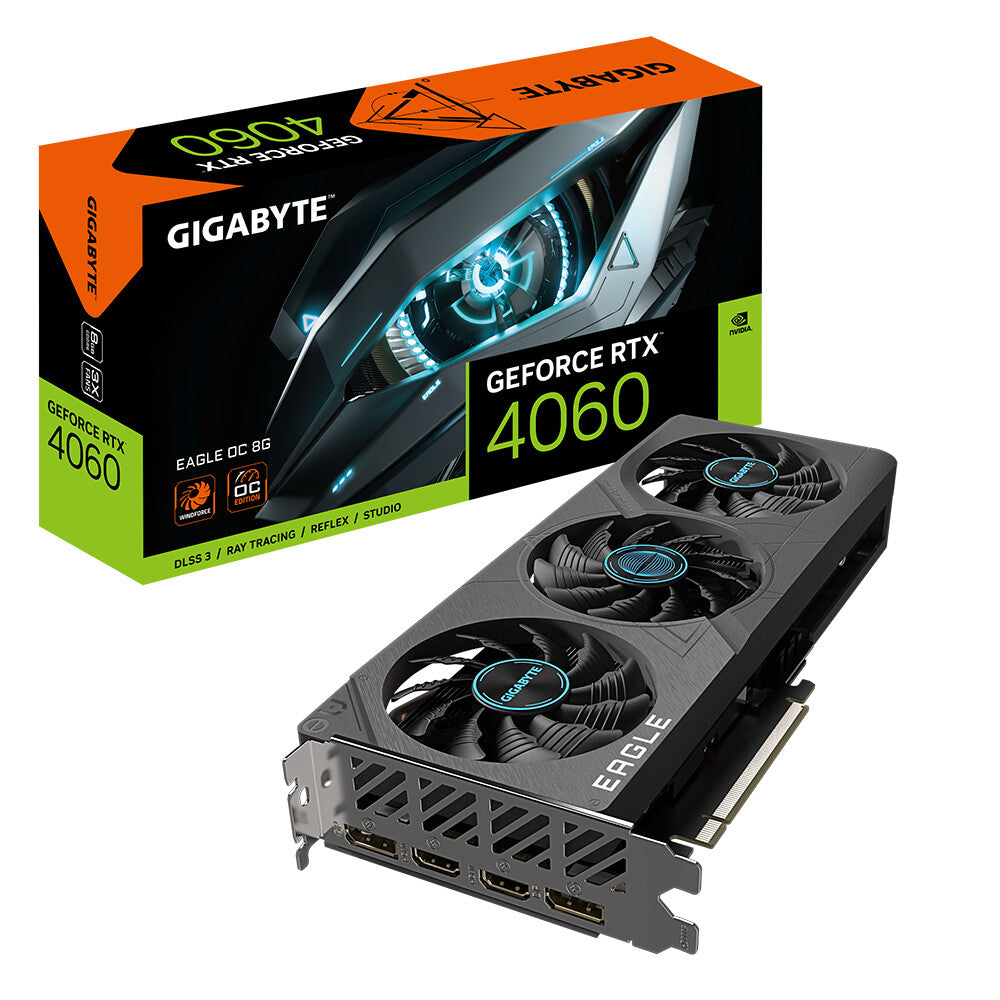 Tarjeta Gráfica Gigabyte Nvidia GeForce RTX 4060 EAGLE OC 8GB
