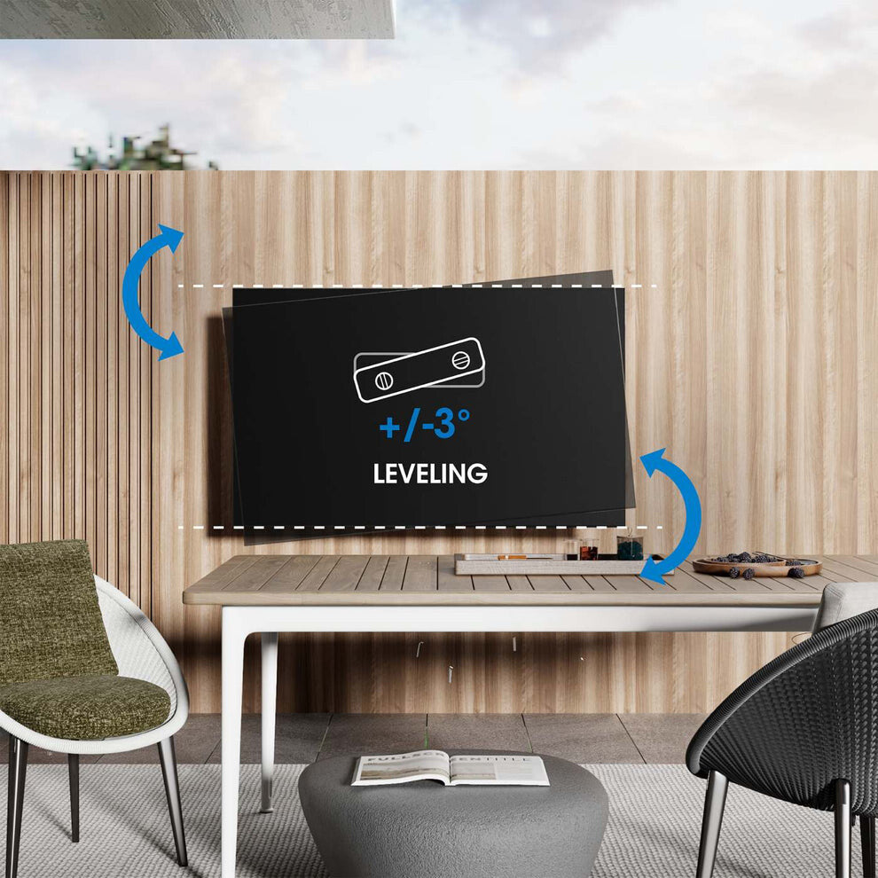 Manhattan Outdoor Wall Mount for TV & Monitors (Full Motion), For screens 37" to 65", VESA compatibility: all between 200x200mm to 600x400mm - check the dimensions of the four mounting holes on back of screen to ensure it fits, Max 50kg, Weatherproof, Bra