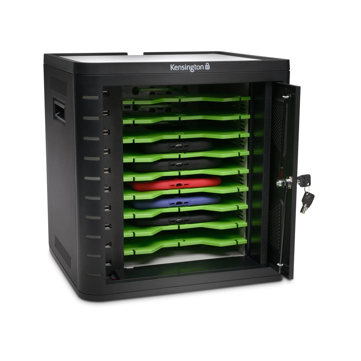 Kensington Charge & Sync Cabinet, Universal Tablet — Black