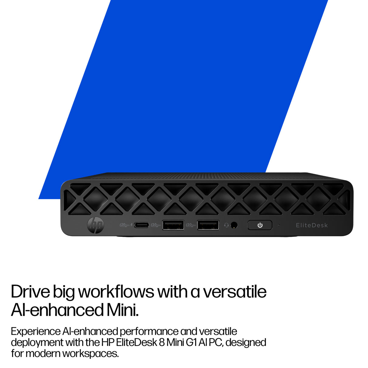 HP EliteDesk 8 Mini G1i Desktop AI PC Intel Core Ultra 5 235T 16 GB DDR5-SDRAM 512 GB SSD Windows 11 Pro Mini PC Black