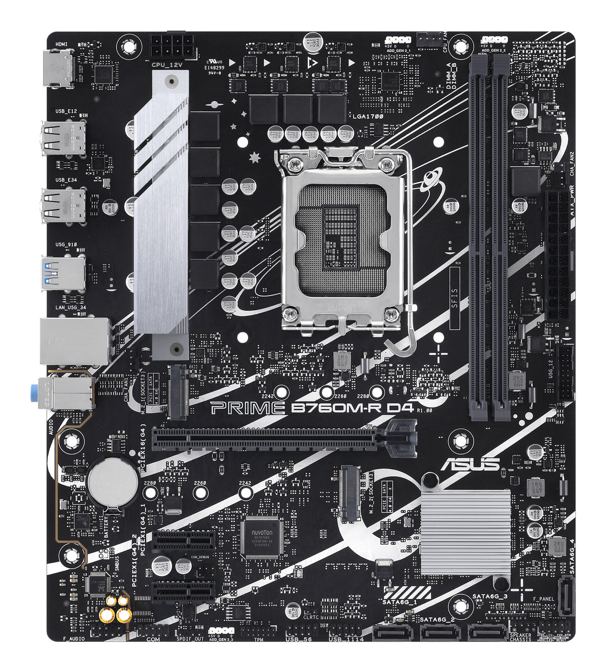 ASUS PRIME B760M-R D4 Intel B760 LGA 1700 micro ATX
