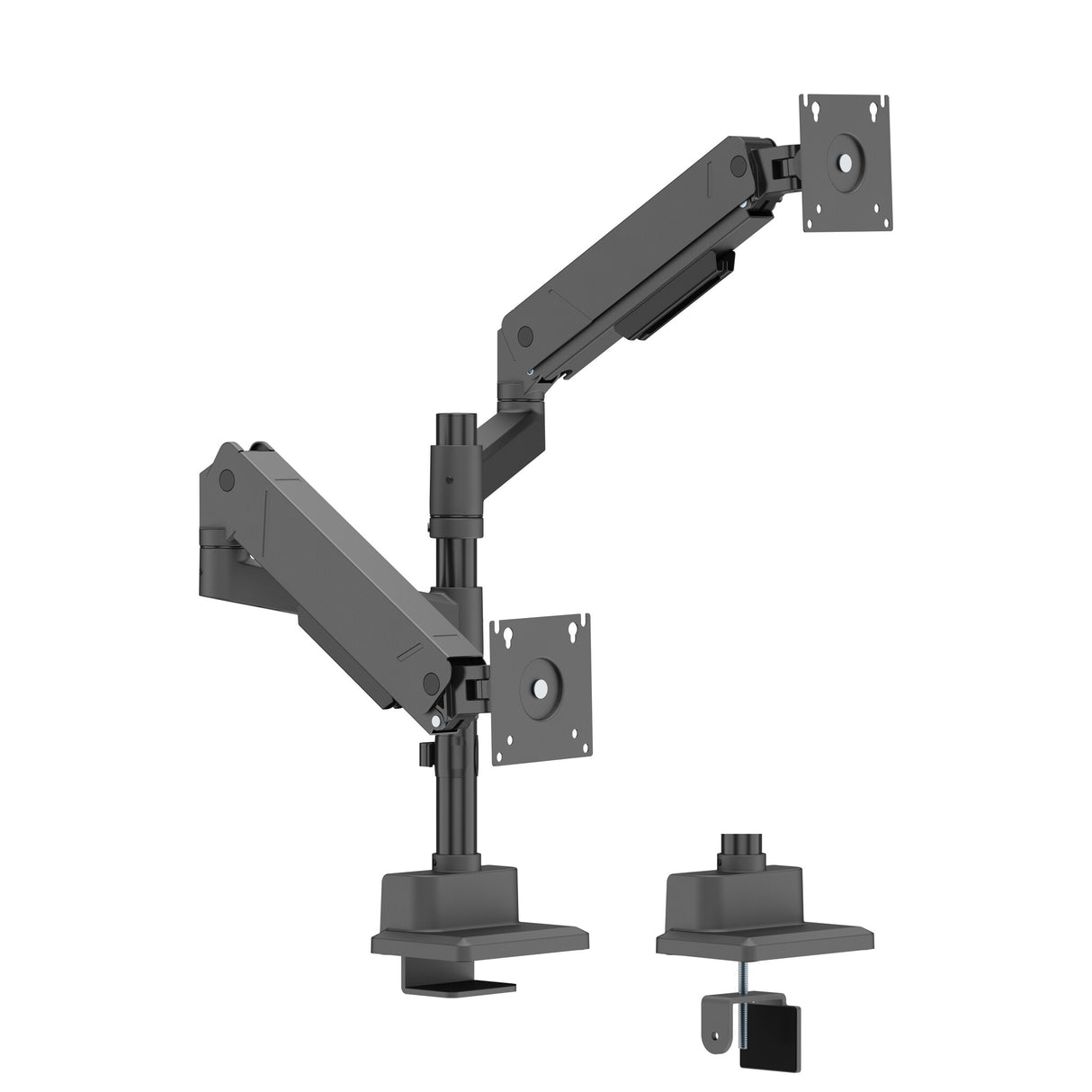Origin Storage Gas Spring Dual Monitor Arm with VESA 75x75 and 100x100