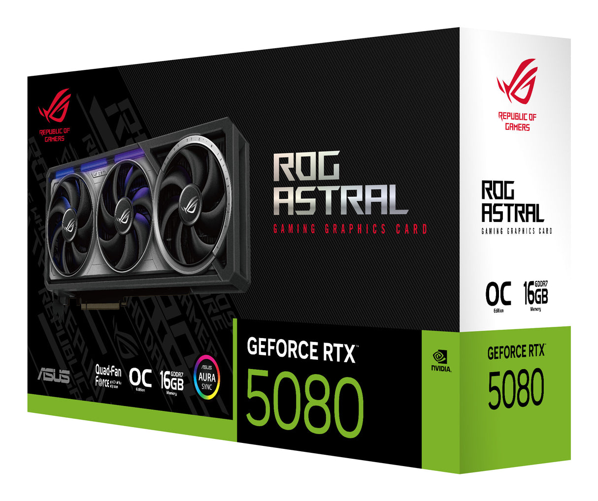 ASUS ROG Astral - -RTX5080-O16G-GAMING NVIDIA GeForce RTX 5080 16 GB GDDR7