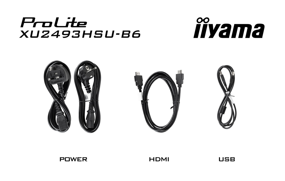 iiyama ProLite 24” Full HD IPS-monitor with USB-Hub and 100Hz refresh rate